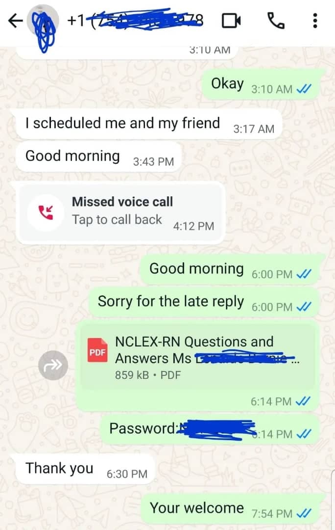 Verified Candidate chat review